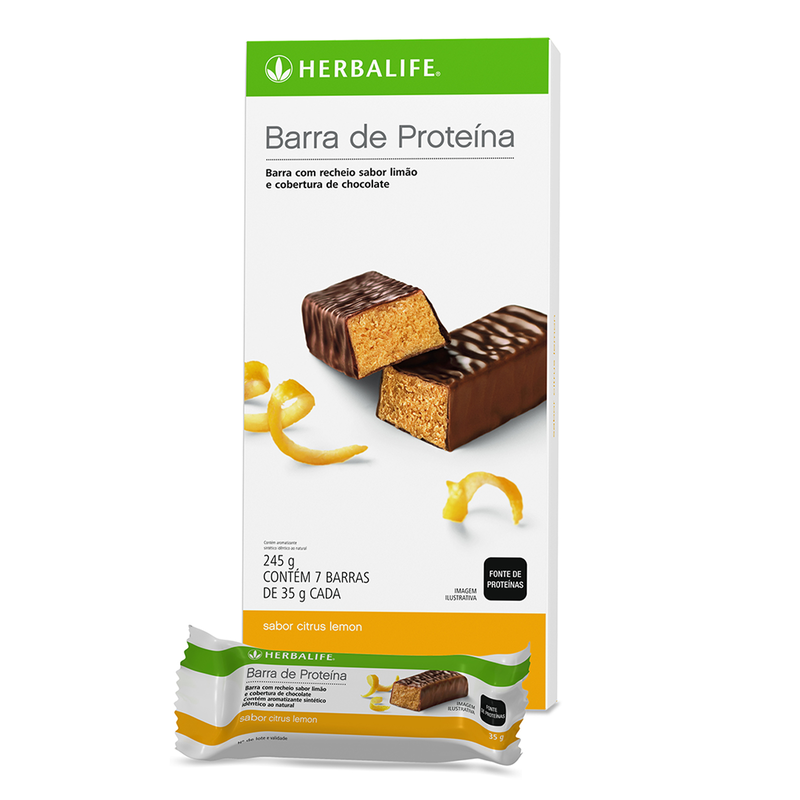 Barras de Proteína Limão Citrus 7 Barras por Caixa - 245g