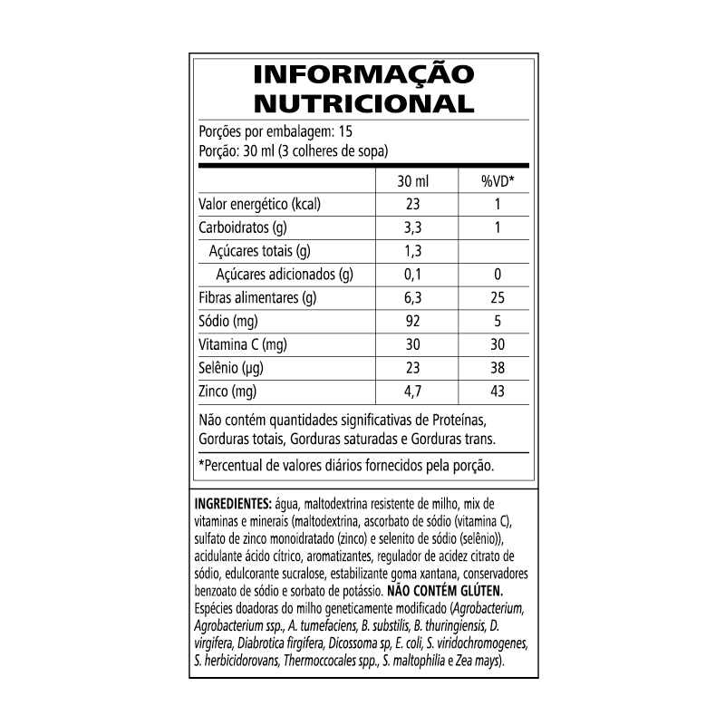 Fiber Concentrate Immune Limão e Mel 450 mL - Imagem 2